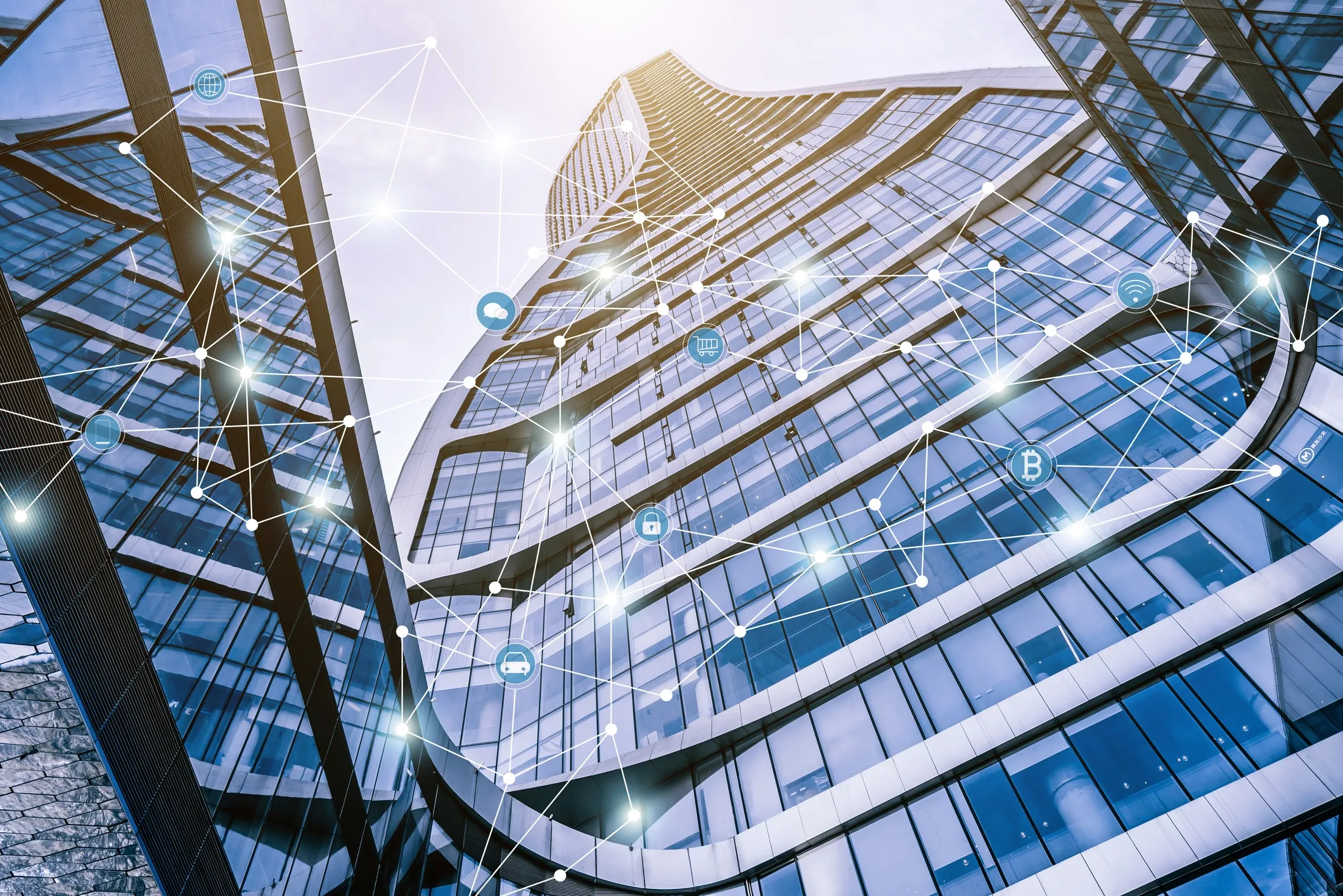 Structured network infrastructure in a commercial building